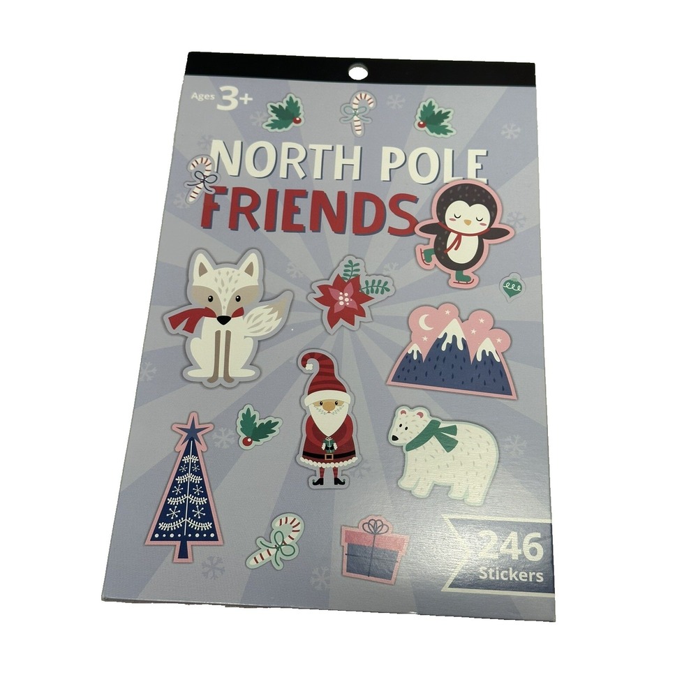 246 North Pole Friends Stickers Christmas Holiday Kids Crafts OT-44677 NEW